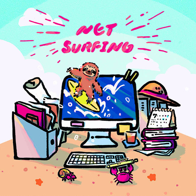 NET SURFINGの絵